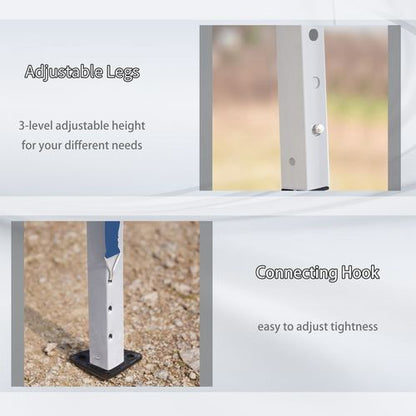 Outsunny 6 x 3(m) Pop Up Gazebo Patio Party Event Heavy Duty Canopy Blue