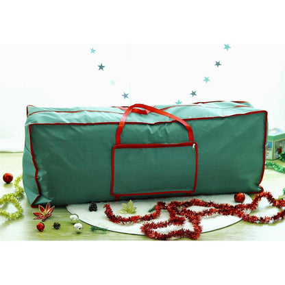 Christmas Xmas Tree Decoration Lights Zip Up Sack Fabric Storage Bag Green 125 x 30 x 50 cm