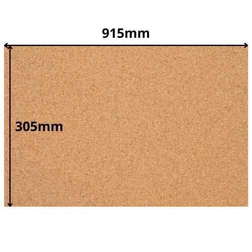 Cork Sheet - 915x305mm - 3mm - Décor and DIY - Pack of 2