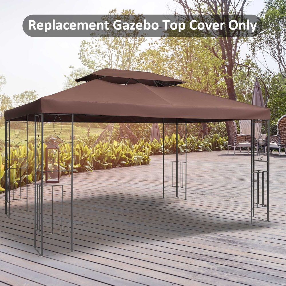 High Quality 3x4m Gazebo Replacement Roof Canopy - UV Cover, Sun Awning - Professional Seller