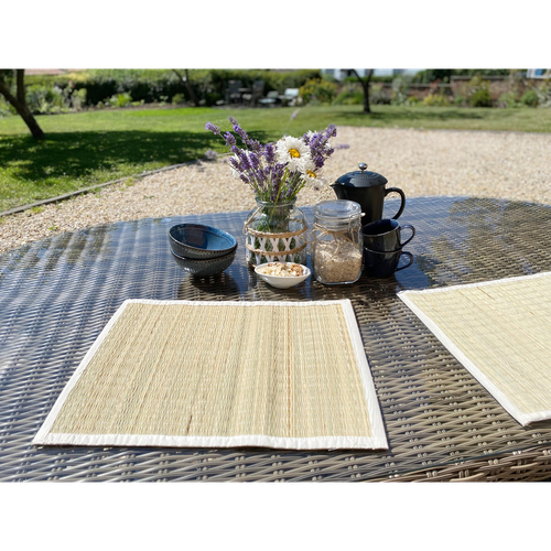 Set of Four Woven Grass Place Mats