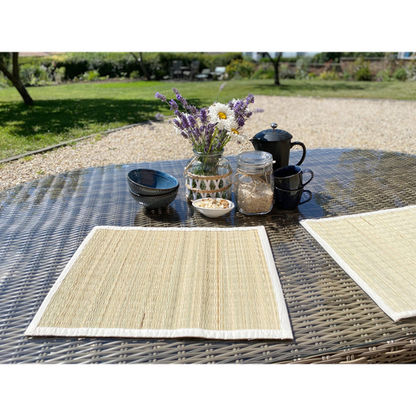 Set of Four Woven Grass Place Mats