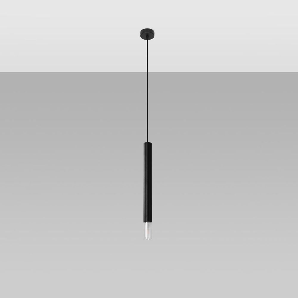 Pendant lamp steel, glass Wezyr modern Design G9