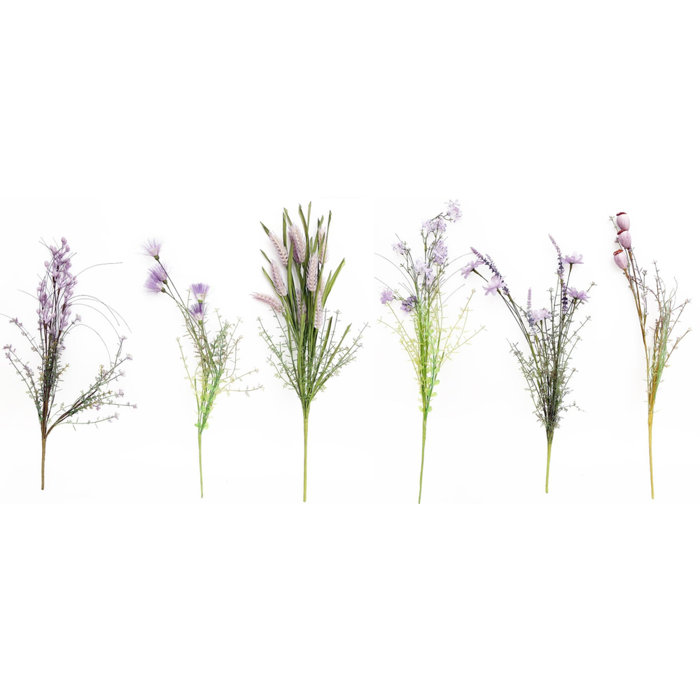 Premium Purple Wild Flower Stem