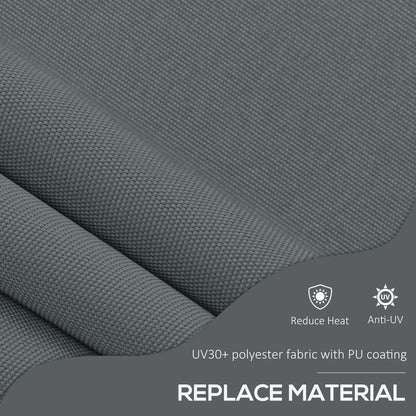 Outsunny 2x1.2m Freestanding Retractable Awning - Non-Screw Garden Shade with Adjustable Frame