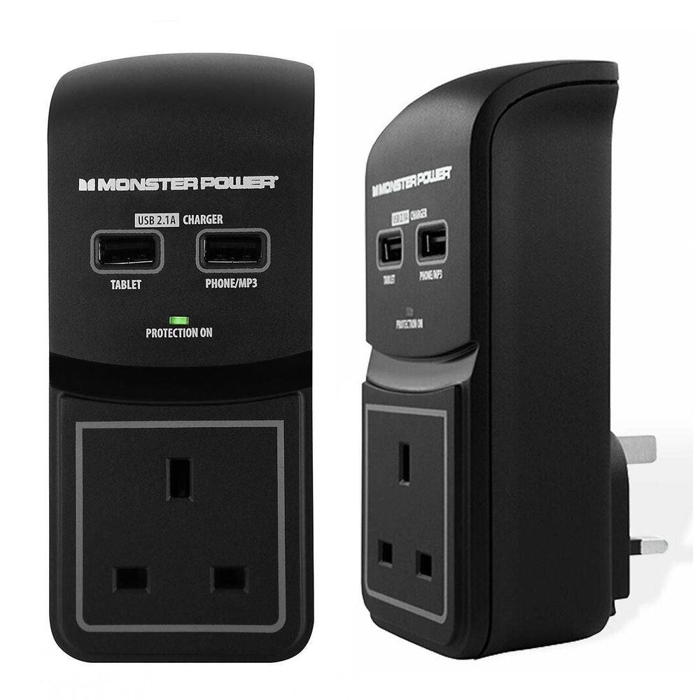 Power Core 100 1 Port USB Surge Protected Socket