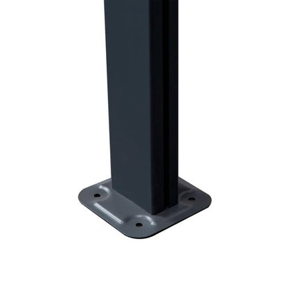 Outdoor Patio Gazebo Pergola, Aluminum Post, 4.35x3m Mounted on the Wall Roof