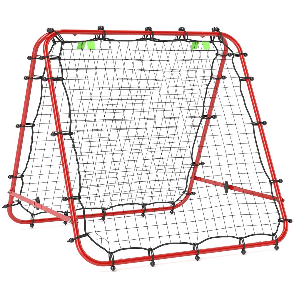 HOMCOM Rebounder Net Football Target Goal with Adjustable Angles