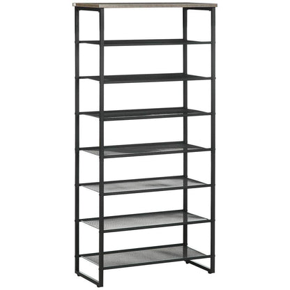 Homcom Shoe Rack, 8-tier Shoe Storage Shelf for 21-24 Pair Shoes for Entryway