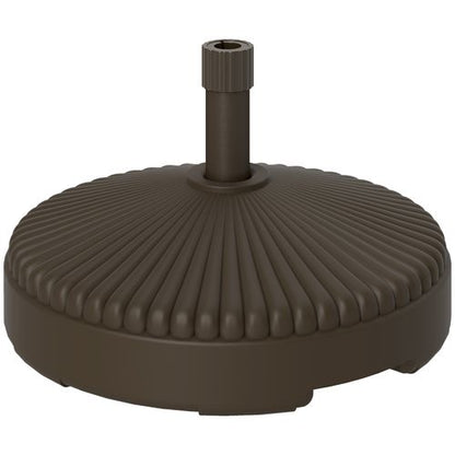 Outsunny Garden Parasol Base, 28kg Sand Filled, 23kg Water Filled, Brown