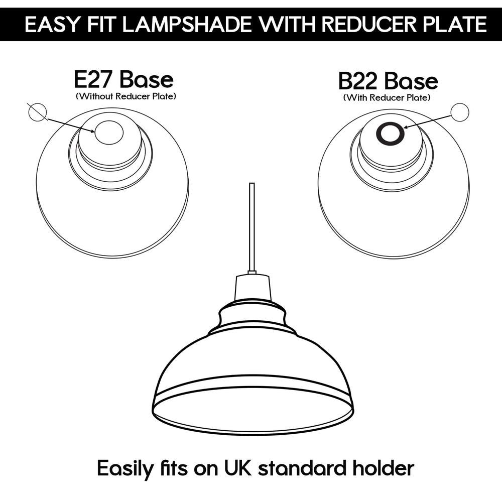 2 Pack Modern Industrial Easy Fit Burgundy Curvy Shaped Lamp Metal Light Shade for Wall Lamp and Table Lamp