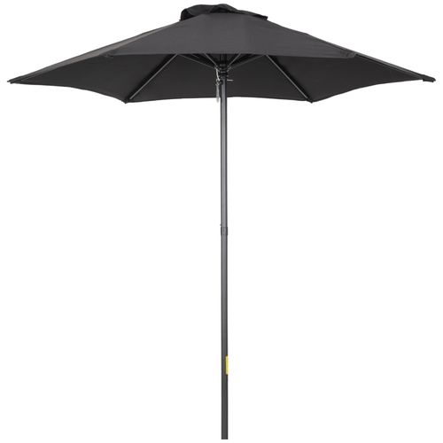 1.96m Parasol Patio Umbrella, Black