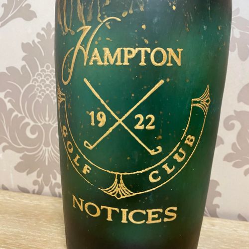 15" GLASS DECORATIVE VASE/BOTTLE