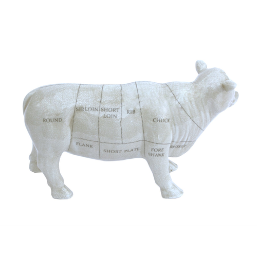 Ceramic Cow Ornament 29cm Fun Home Decor Sculpture Figure
