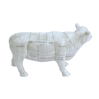 Ceramic Cow Ornament 29cm Fun Home Decor Sculpture Figure