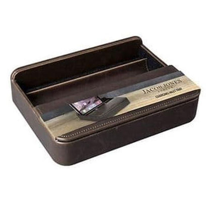 Jacob Jones Grey Tech Charging Stand w/ Dark Grey Lining - High Quality & Durable - Perfect Gift - 73809