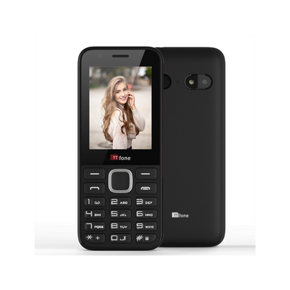 TTfone TT240 Mobile Phone + Mains Charger + Vodafone Pay As You Go Sim - Easy-to-Use, High Quality