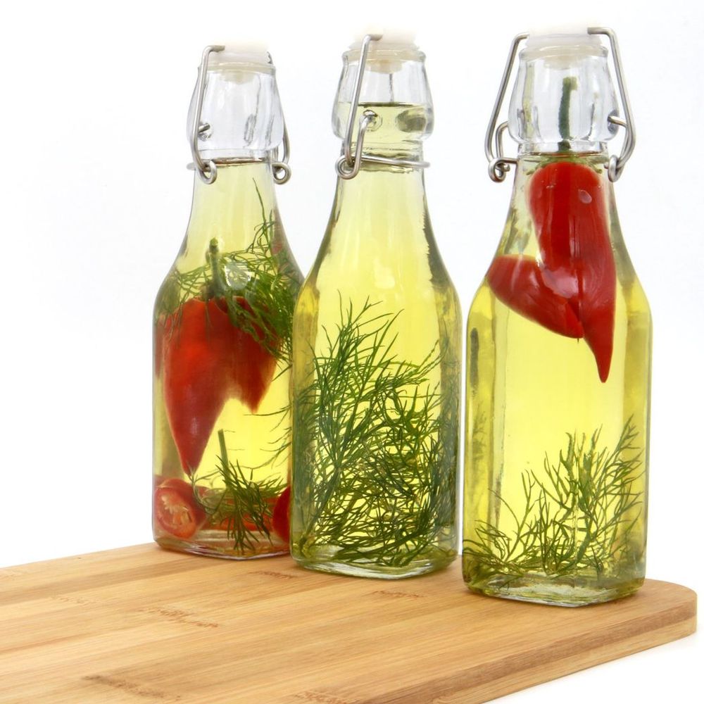 Preserve Airtight Glass Bottles 500ml - Set of 6 | Maison & White | Kitchen, Infusing, Parties