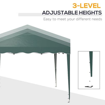 Outsunny 3x3(m) Pop Up Gazebo Marquee Tent for Garden w/ Carry Bag Green