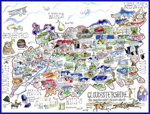 Gloucestershire - Tim Bulmer 1000 piece Jigsaw Puzzle