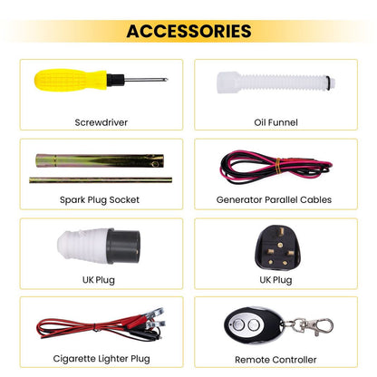 5KW 5.5 KVA Petrol Inverter Generator Silent Portable 4 Stroke Electric Start