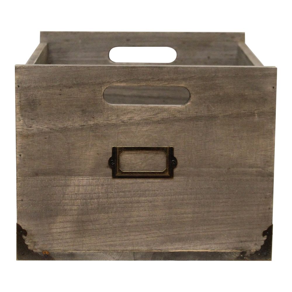 Premium Wooden Office Storage Box, 26x32x20cm. High Quality & Durable. Ideal for Home Offices, School & Homework Areas.