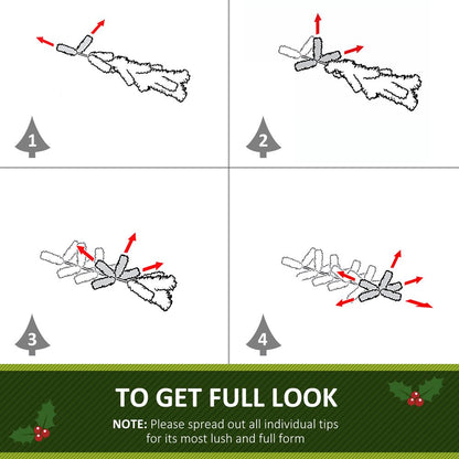 2.7M Artificial Christmas Garland Pine Cones Deco Home Fireplace Doors