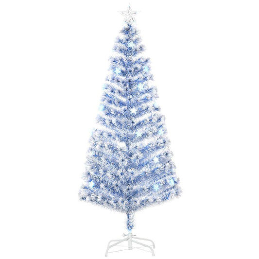 Artificial Fibre Optic Christmas Tree Seasonal Decoration w/ 26 LED Homcom