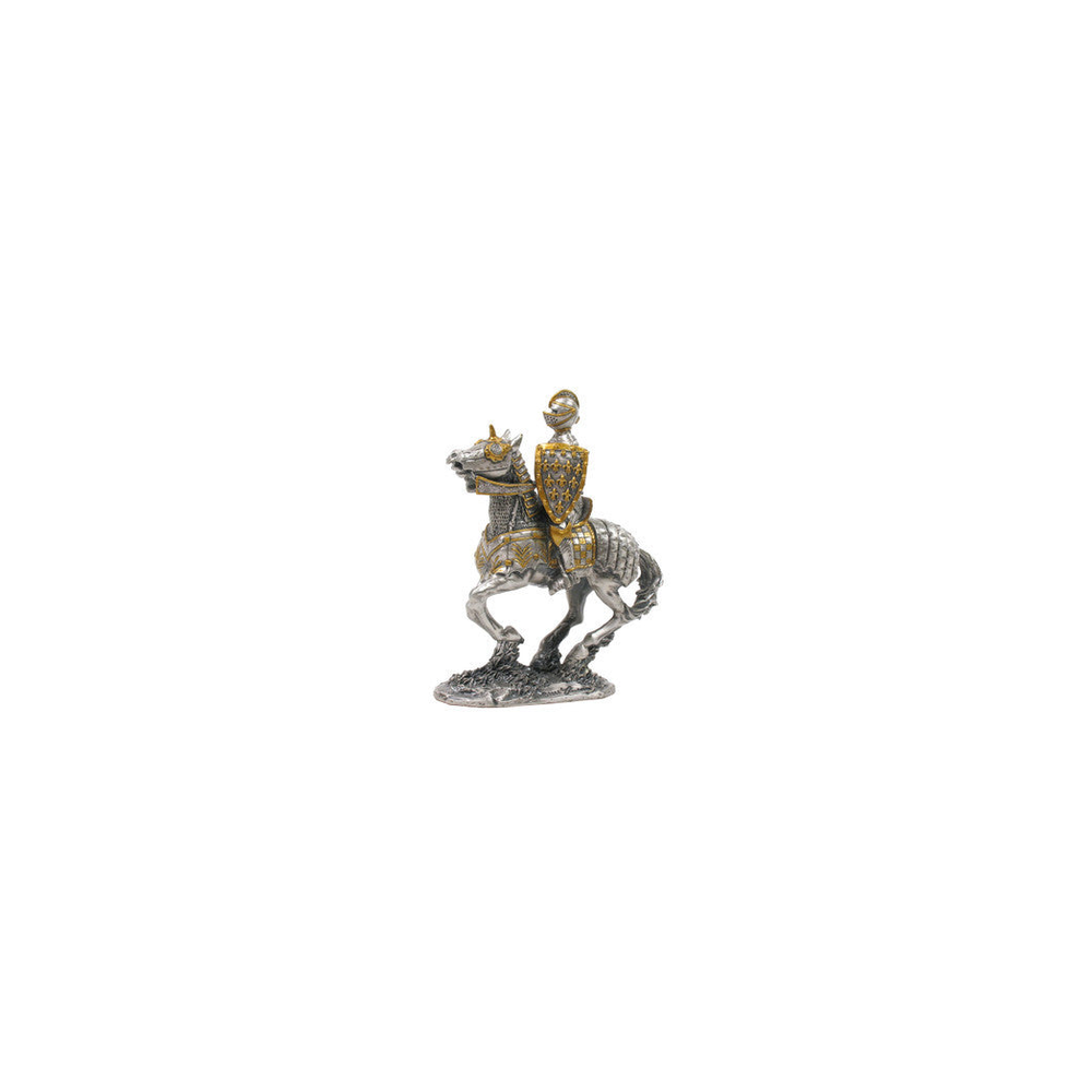 16th Century Mounted Knight Collectable Figure (hand-cast statue sculpture) 10cm Height