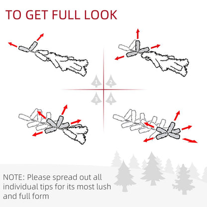 1.2m 4ft Christmas Tree Entrance  750 Tips  Pre-lit Tree 80 LED with Vase Base