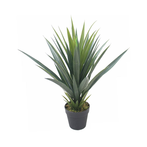 90cm Gold Planter with Artificial Yukka Plant