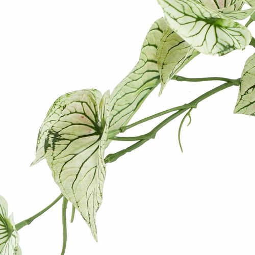 30cm Artificial Trailing Plant Variegated Potted Alocasia