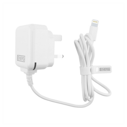 Tech Energi® Apple Lightning MFi Mains Charger - White