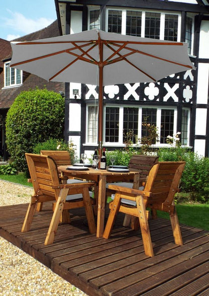 Premium Solid Wood 4 Seater Outdoor Dining Set | 10 Year Rot Free Guarantee