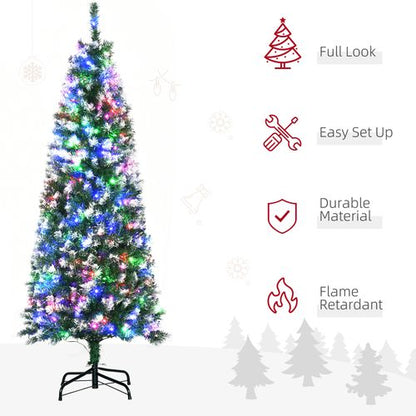 5FT Prelit Artificial Xmas Tree Holiday Decor  250 Colourful LED Light