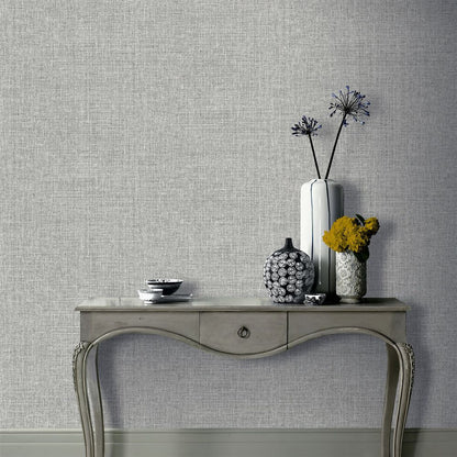 Luxurious Hessian Mid Grey Rugs - High-Quality & Stylish