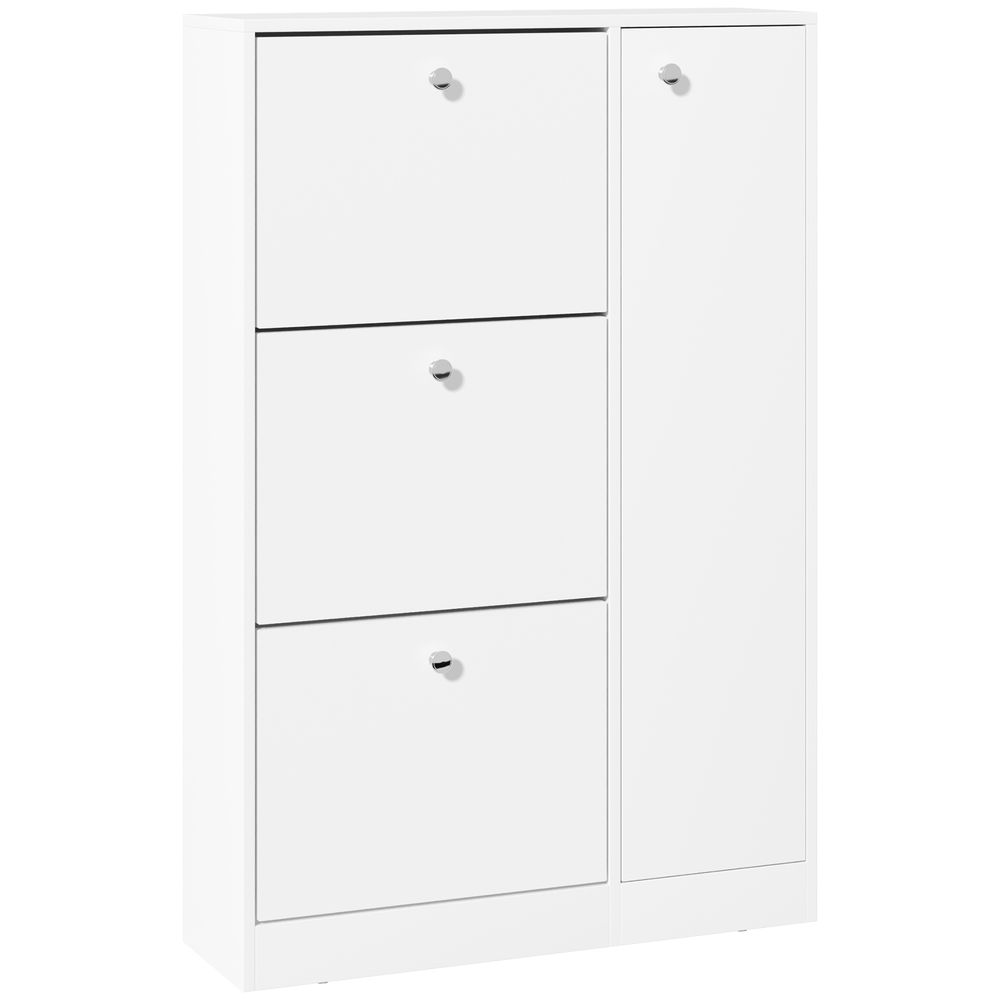 Premium 4-Compartment Shoe Cabinet w/ Shelves - Store Footwear Effortlessly