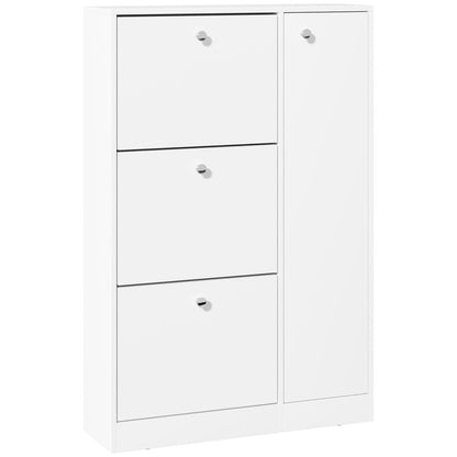 Premium 4-Compartment Shoe Cabinet w/ Shelves - Store Footwear Effortlessly