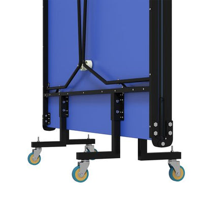 SPORTNOW 9FT Folding Table Tennis Table w/ 8 Wheels, for Indoors