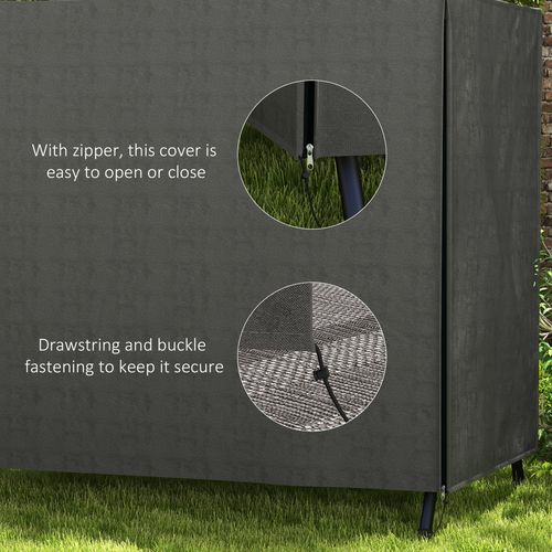 Outsunny Garden Furniture Protector Patio Swing Chair Cover Large Outdoor Grey
