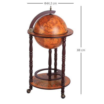 Globe Shaped Vintage Retro Style Drink Cabinet Mini Bar 36CM