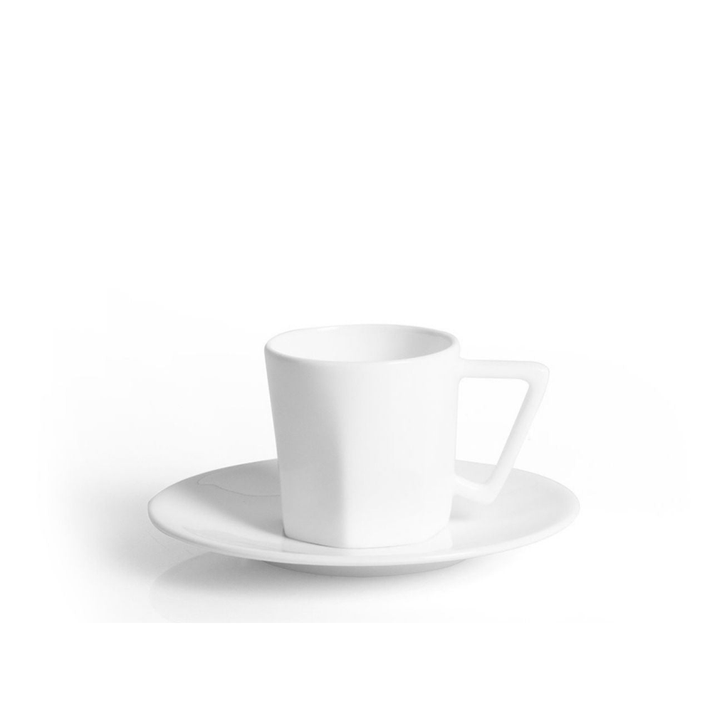 Mislina Coffee Cup and Saucer - White - 90 cc
