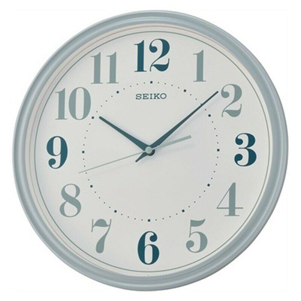 Seiko Decorator Wall Clock - Modern & Stylish Matt Grey QXA740N - 312mm Diameter