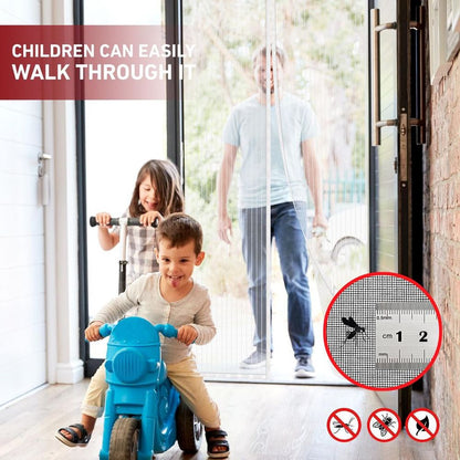 Premium Magnetic Screen Door - Insect-Proof Barrier for Living Spaces