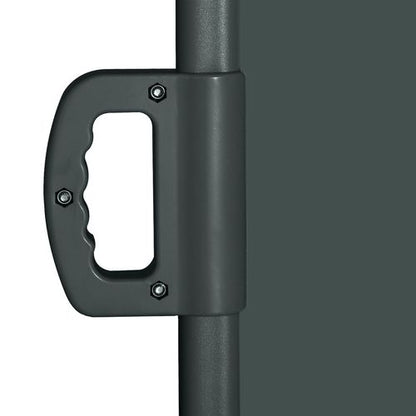 3x2M Retractable Side Awning Screen Fence Patio Privacy Divider Grey