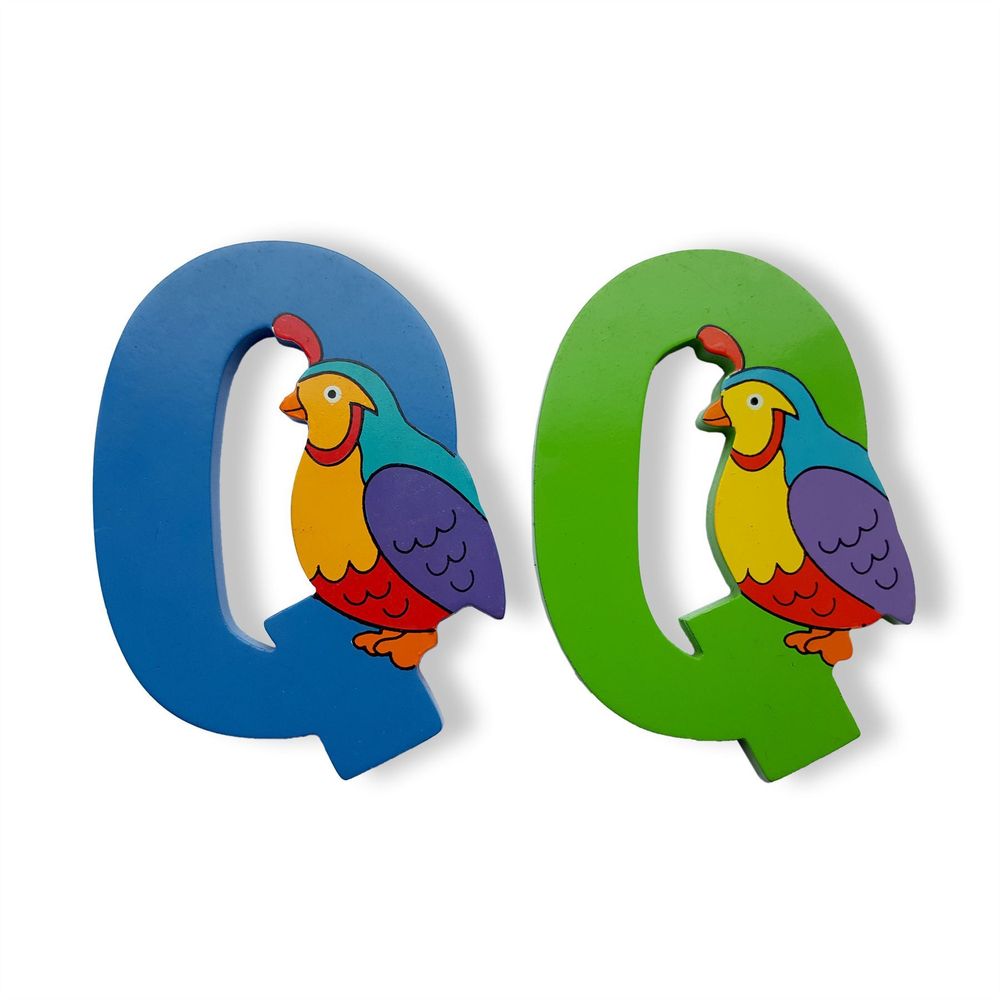 Vinsani Wooden Jungle Animal Upper Case Alphabet Letters Personalised Bedroom Wall Door Name