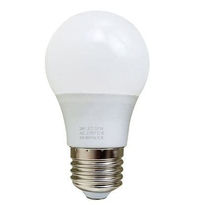 E27 3W Energy Saving Warm White LED Light Bulbs A60 E27 Screw-in non dimmable bulbs