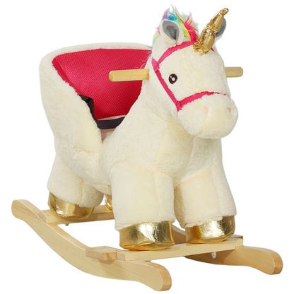 AIYAPLAY Rocking Horse Ride on Unicorn with Realistic Sound for 18-36 Months