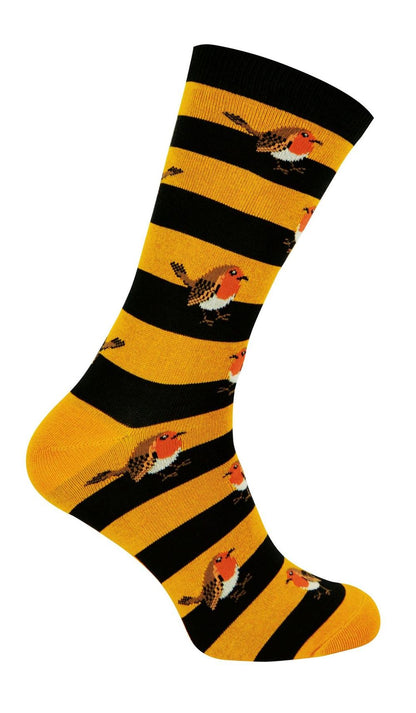 Mr Heron Animal Socks - Fun & Colorful Novelty Gift, Super Soft Bamboo, Colored Toe & Heel - 6-11 UK