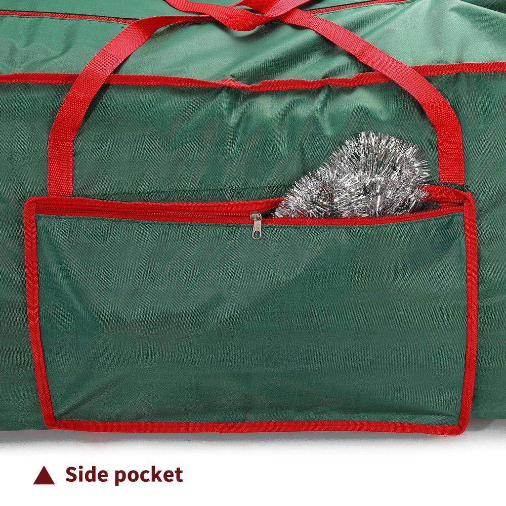 Christmas Xmas Tree Decoration Lights Zip Up Sack Fabric Storage Bag Green 125 x 30 x 50 cm